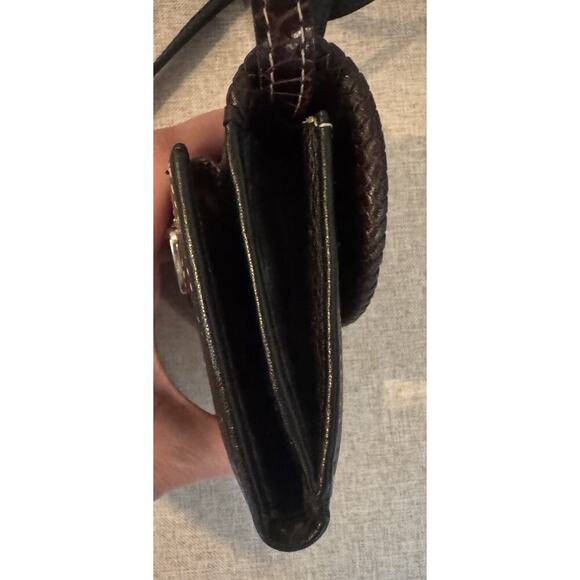 Brighton Leather Heart Wallet Organizer Crossbody Bag - Picture 9 of 10